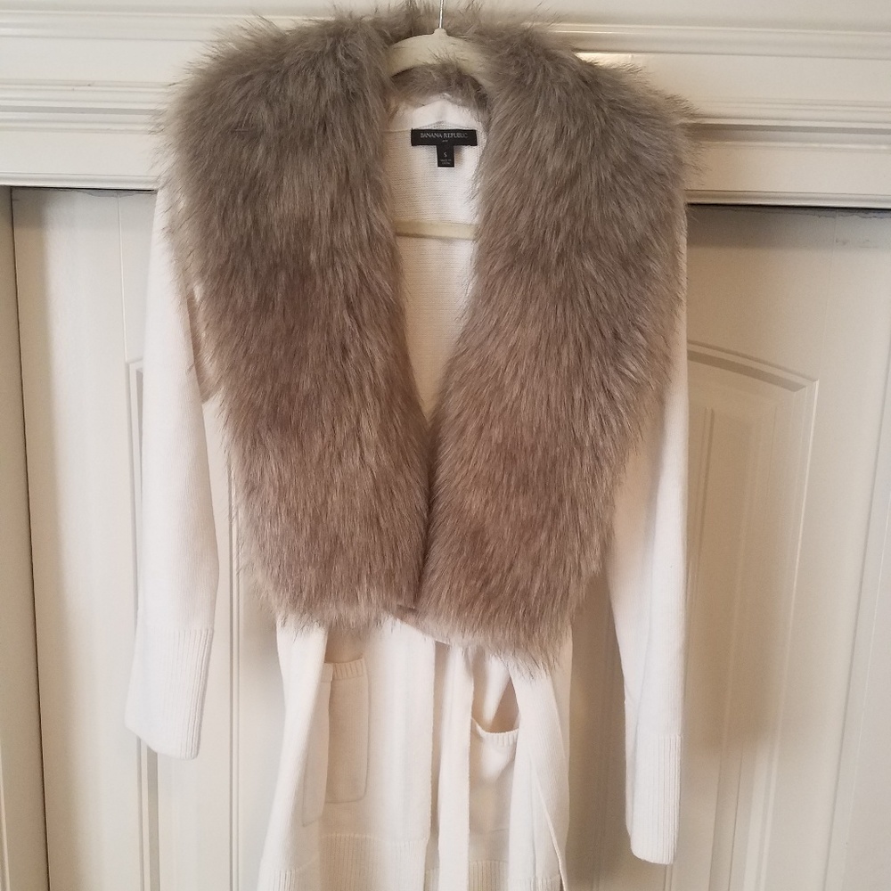 Faux Fur Cardigan